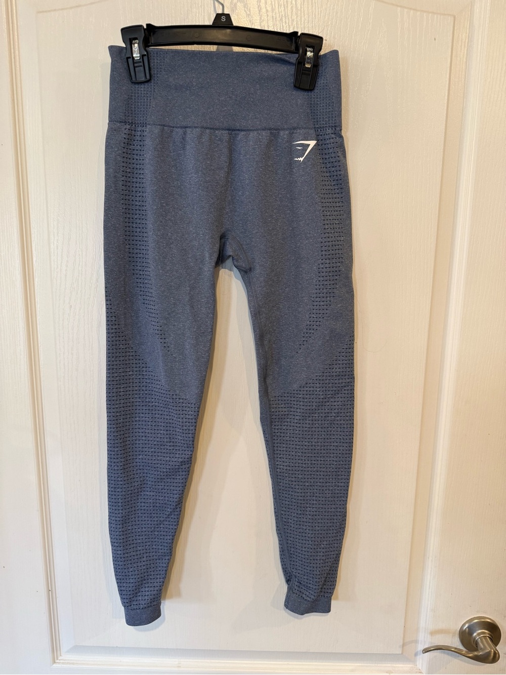 Gymshark Vital Regular workout gym athletic Leggings blue marl size small